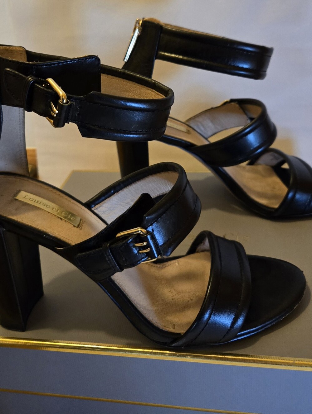 Louise Et Cie Leather Ankle Strap Sandal Lo-GiSABEL